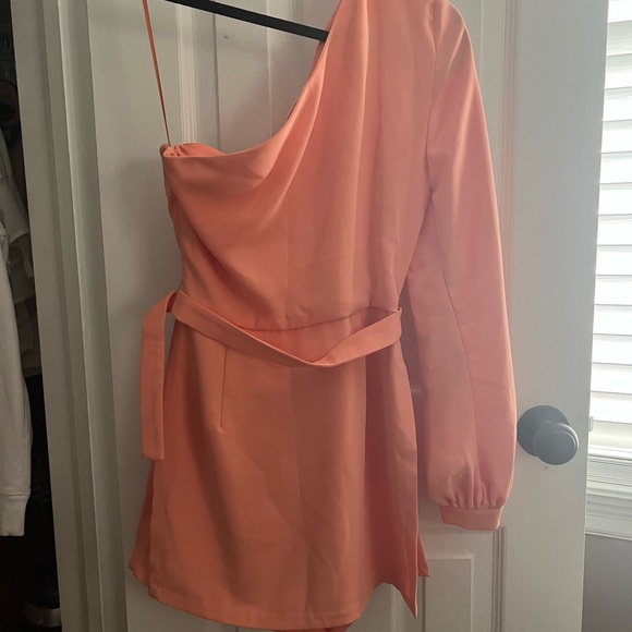 Amanda Uprichard Santos Romper in Nectarine - Picture 5 of 7